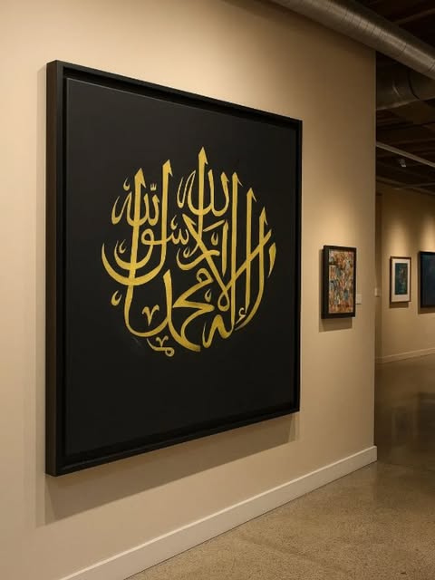 Calligraphie dorée