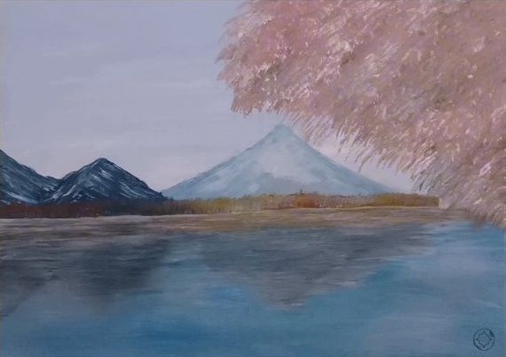 Mount Fuji in bloom